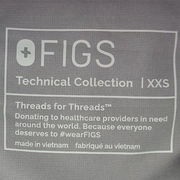 Figs Charlotte 21Pocket Slim Scrub Pants Womens Size XXS Grey NWOT - Picture 3 of 7